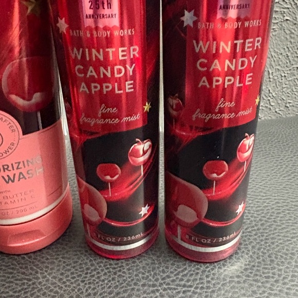Bath and Body Works Winter Candy Apple 4 piece bundle lot NEW - Picture 3 of 4